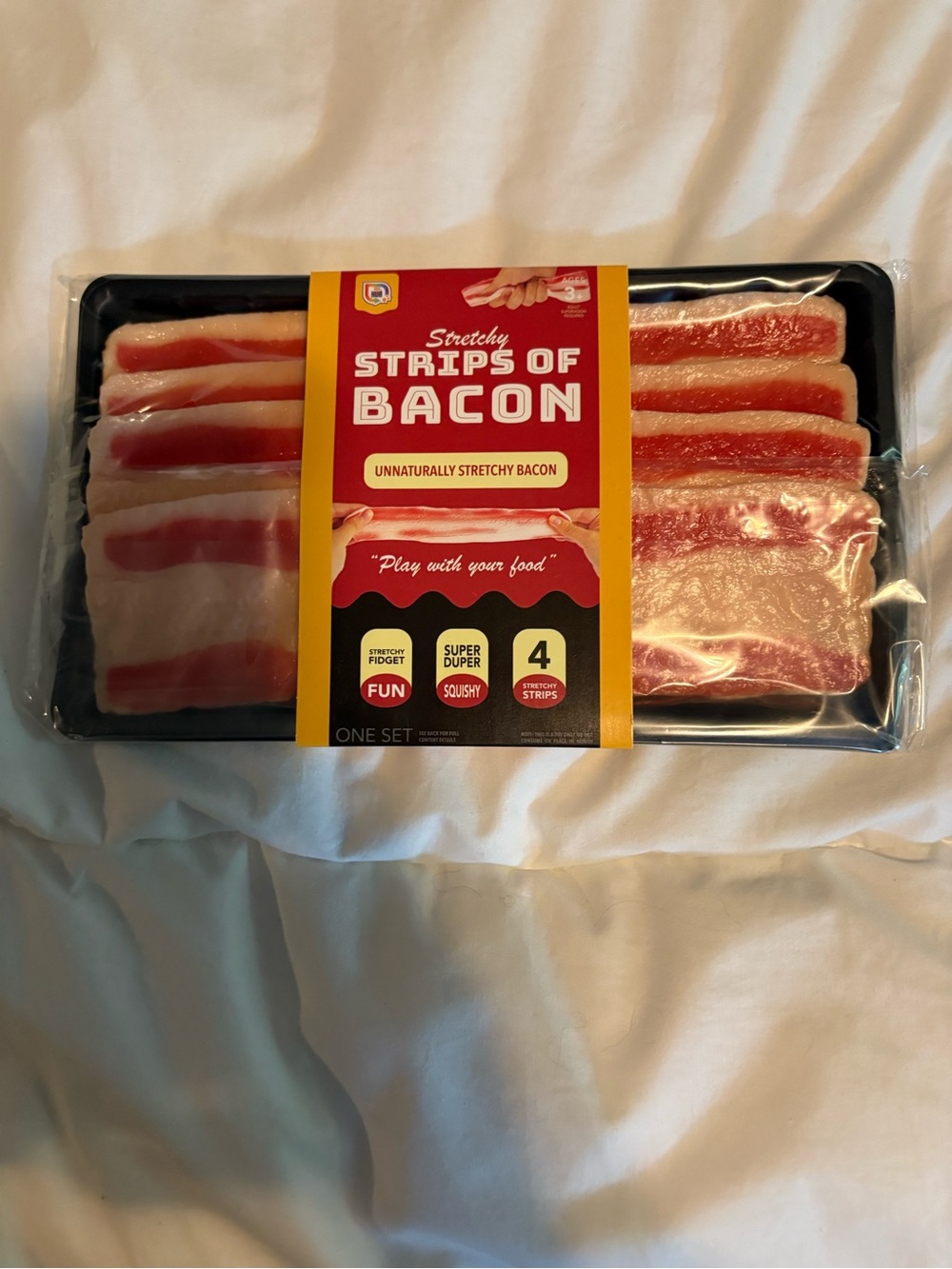Sensory Stretchy Smooshy Bacon Strips